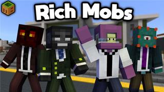 Thumbnail of the Minecraft Bedrock Marketplace product Rich Mobs created by MobBlocks.