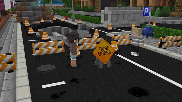 Screenshot of the Minecraft Bedrock Marketplace product Roads + Add-On created by MobBlocks.