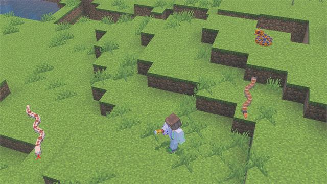 Screenshot of the Minecraft Bedrock Marketplace product Snakes created by MobBlocks.