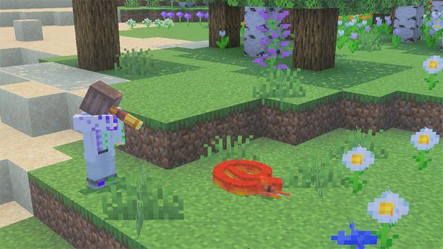 Screenshot of the Minecraft Bedrock Marketplace product Snakes created by MobBlocks.