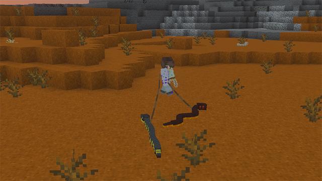 Screenshot of the Minecraft Bedrock Marketplace product Snakes created by MobBlocks.