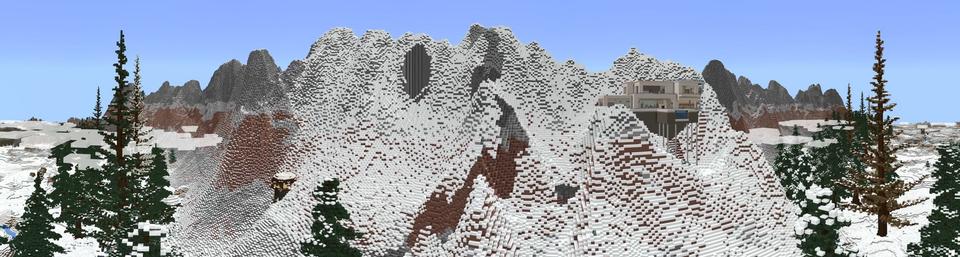 Panorama of the Minecraft Bedrock Marketplace product Snow Base created by MobBlocks.