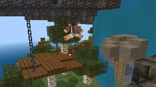 Screenshot of the Minecraft Bedrock Marketplace product Spiral Parkour created by MobBlocks.
