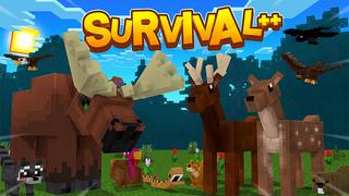 Thumbnail of the Minecraft Bedrock Marketplace product Supervivencia ++ created by MobBlocks.