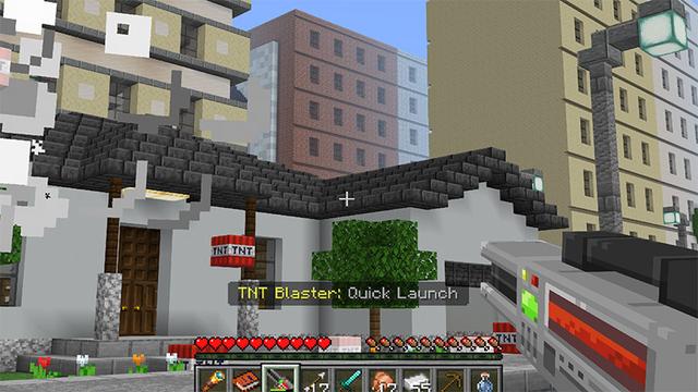 Screenshot of the Minecraft Bedrock Marketplace product TNT Add-On created by MobBlocks.