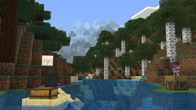 Screenshot of the Minecraft Bedrock Marketplace product TNT Add-On created by MobBlocks.