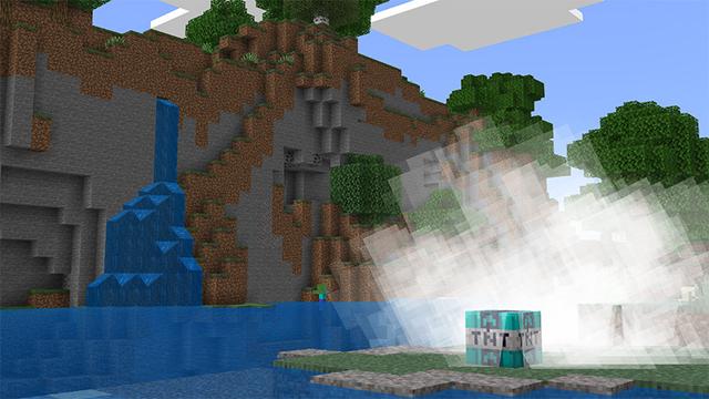 Screenshot of the Minecraft Bedrock Marketplace product TNT Add-On created by MobBlocks.