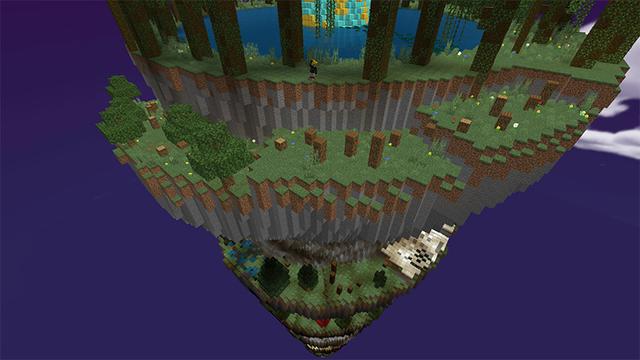 Screenshot of the Minecraft Bedrock Marketplace product Tornado Parkour created by MobBlocks.