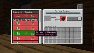 Screenshot of the Minecraft Bedrock Marketplace product Traders + created by MobBlocks.