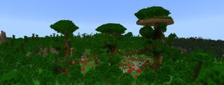 Panorama of the Minecraft Bedrock Marketplace product Treehouse Survival Spawn created by MobBlocks.