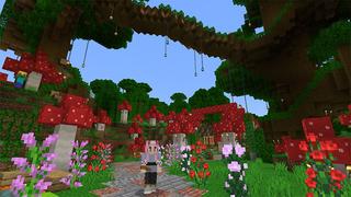 Screenshot of the Minecraft Bedrock Marketplace product Treehouse Survival Spawn created by MobBlocks.