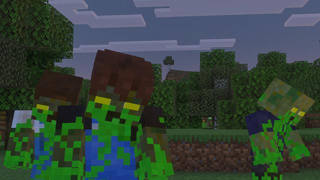 Screenshot of the Minecraft Bedrock Marketplace product True Survival Zombie Apocalypse Add-On created by MobBlocks.