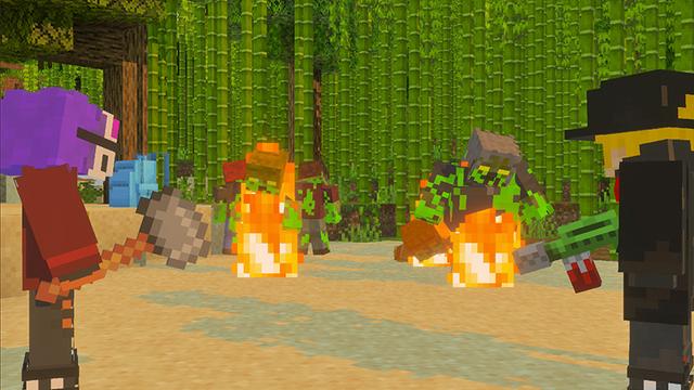 Screenshot of the Minecraft Bedrock Marketplace product True Survival Zombie Apocalypse Add-On created by MobBlocks.