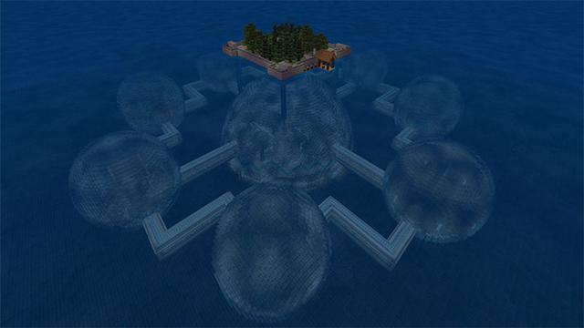 Screenshot of the Minecraft Bedrock Marketplace product Under the Sea created by MobBlocks.