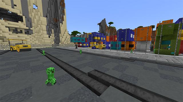 Screenshot of the Minecraft Bedrock Marketplace product Upgraded TNT created by MobBlocks.