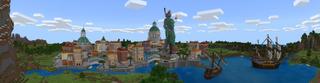 Panorama of the Minecraft Bedrock Marketplace product Venice City created by MobBlocks.