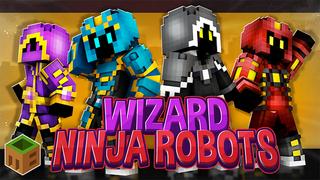 Thumbnail of the Minecraft Bedrock Marketplace product Wizards Ninjas Robots created by MobBlocks.