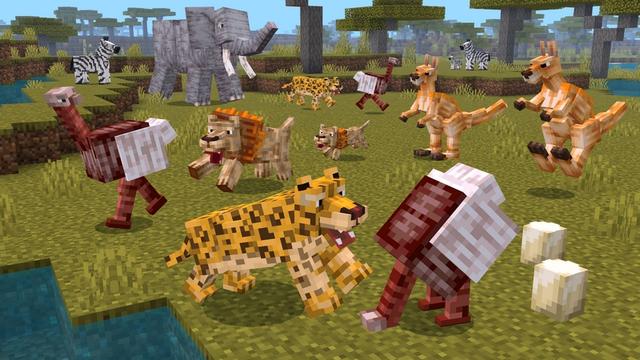 Screenshot of the Minecraft Bedrock Marketplace product Animals Add-On created by Mod Block.