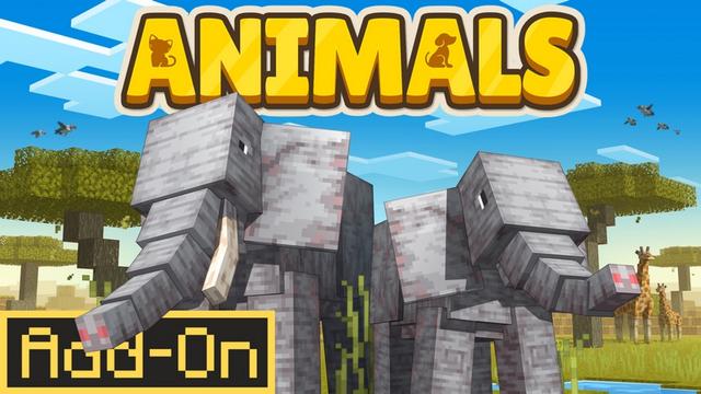 Thumbnail of the Minecraft Bedrock Marketplace product Animals Add-On created by Mod Block.