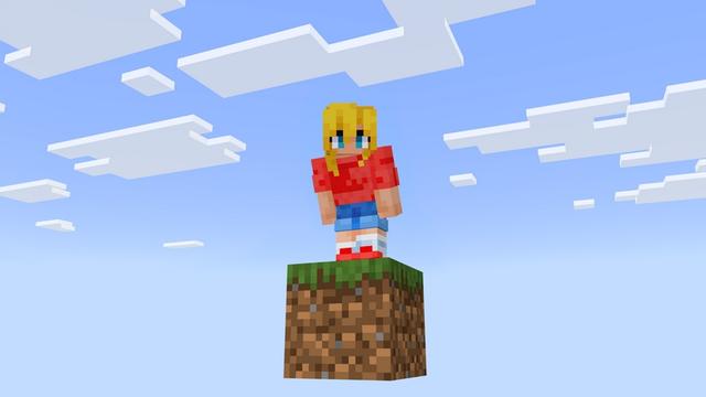 Screenshot of the Minecraft Bedrock Marketplace product One Block+ created by Mod Block.