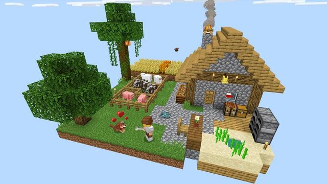 Screenshot of the Minecraft Bedrock Marketplace product One Block+ created by Mod Block.