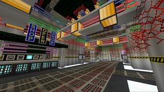 Screenshot of the Minecraft Bedrock Marketplace product A-Maze-ing Galactic Wars created by Monster Egg Studios.