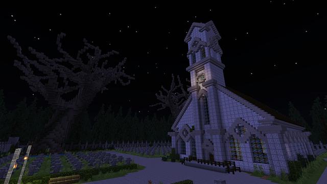 Screenshot of the Minecraft Bedrock Marketplace product All Hallows Eve created by Monster Egg Studios.