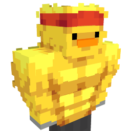 Thumbnail of the Minecraft Bedrock Marketplace product Buff Duck Costume created by Monster Egg Studios.