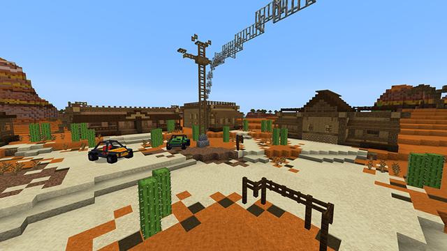 Screenshot of the Minecraft Bedrock Marketplace product Buggy Discovery created by Monster Egg Studios.