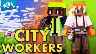 Thumbnail of the Minecraft Bedrock Marketplace product City Workers created by Monster Egg Studios.