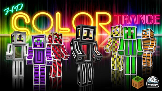 Thumbnail of the Minecraft Bedrock Marketplace product Color Trance created by Monster Egg Studios.