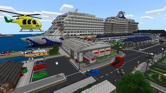 Screenshot of the Minecraft Bedrock Marketplace product Docklands: Roleplay created by Monster Egg Studios.