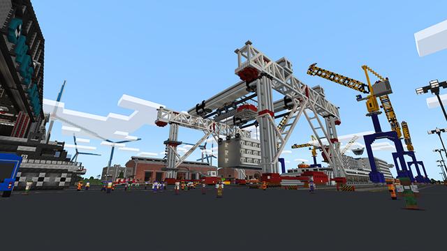 Screenshot of the Minecraft Bedrock Marketplace product Docklands: Roleplay created by Monster Egg Studios.