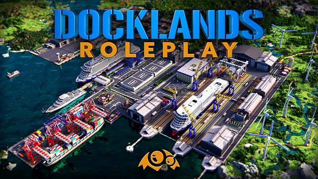 Thumbnail of the Minecraft Bedrock Marketplace product Docklands: Roleplay created by Monster Egg Studios.
