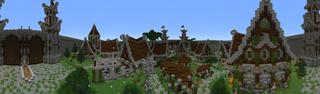 Panorama of the Minecraft Bedrock Marketplace product Dragus Keep created by Monster Egg Studios.