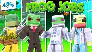 Thumbnail of the Minecraft Bedrock Marketplace product Frog Jobs created by Monster Egg Studios.