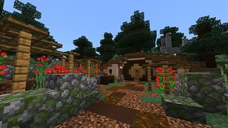Screenshot of the Minecraft Bedrock Marketplace product Halfling Hollow created by Monster Egg Studios.