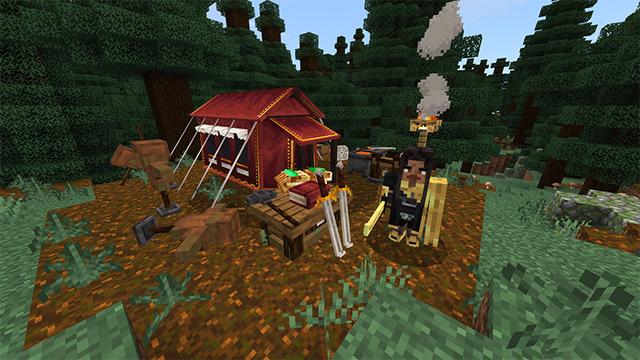 Screenshot of the Minecraft Bedrock Marketplace product Heroes created by Monster Egg Studios.