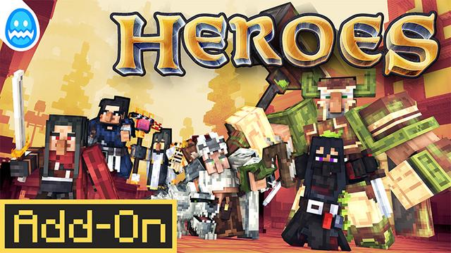 Thumbnail of the Minecraft Bedrock Marketplace product Heróis created by Monster Egg Studios.