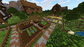 Screenshot of the Minecraft Bedrock Marketplace product Hidden Village created by Monster Egg Studios.