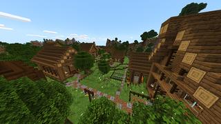 Screenshot of the Minecraft Bedrock Marketplace product Hidden Village created by Monster Egg Studios.