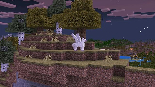Screenshot of the Minecraft Bedrock Marketplace product Horses+ created by Monster Egg Studios.