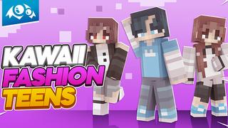 Thumbnail of the Minecraft Bedrock Marketplace product Kawaii Fashion Teens created by Monster Egg Studios.