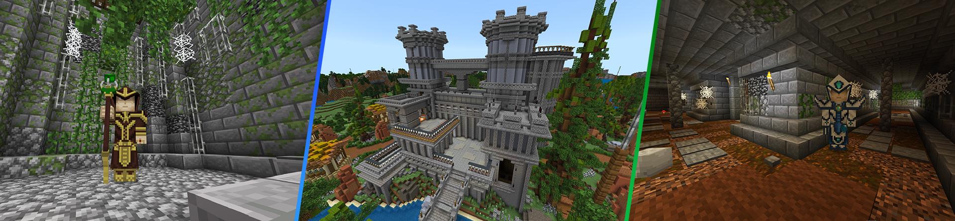 Panorama of the Minecraft Bedrock Marketplace product Magic Attack created by Monster Egg Studios.