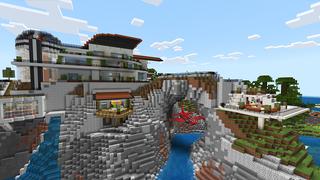 Screenshot of the Minecraft Bedrock Marketplace product Mansion Secret Base created by Monster Egg Studios.