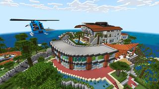 Screenshot of the Minecraft Bedrock Marketplace product Mansion Secret Base created by Monster Egg Studios.