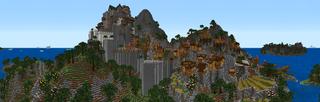 Panorama of the Minecraft Bedrock Marketplace product Medieval Roleplay created by Monster Egg Studios.