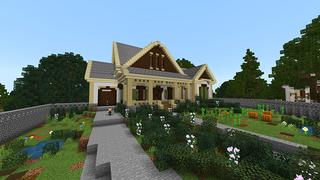 Screenshot of the Minecraft Bedrock Marketplace product Modern Estate created by Monster Egg Studios.