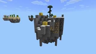 Screenshot of the Minecraft Bedrock Marketplace product New Year Lucky Skyblock created by Monster Egg Studios.