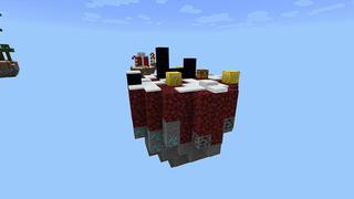 Screenshot of the Minecraft Bedrock Marketplace product New Year Lucky Skyblock created by Monster Egg Studios.